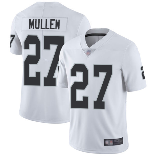 Men Oakland Raiders Limited White Trayvon Mullen Road Jersey NFL Football #27 Vapor Untouchable Jersey->youth nfl jersey->Youth Jersey